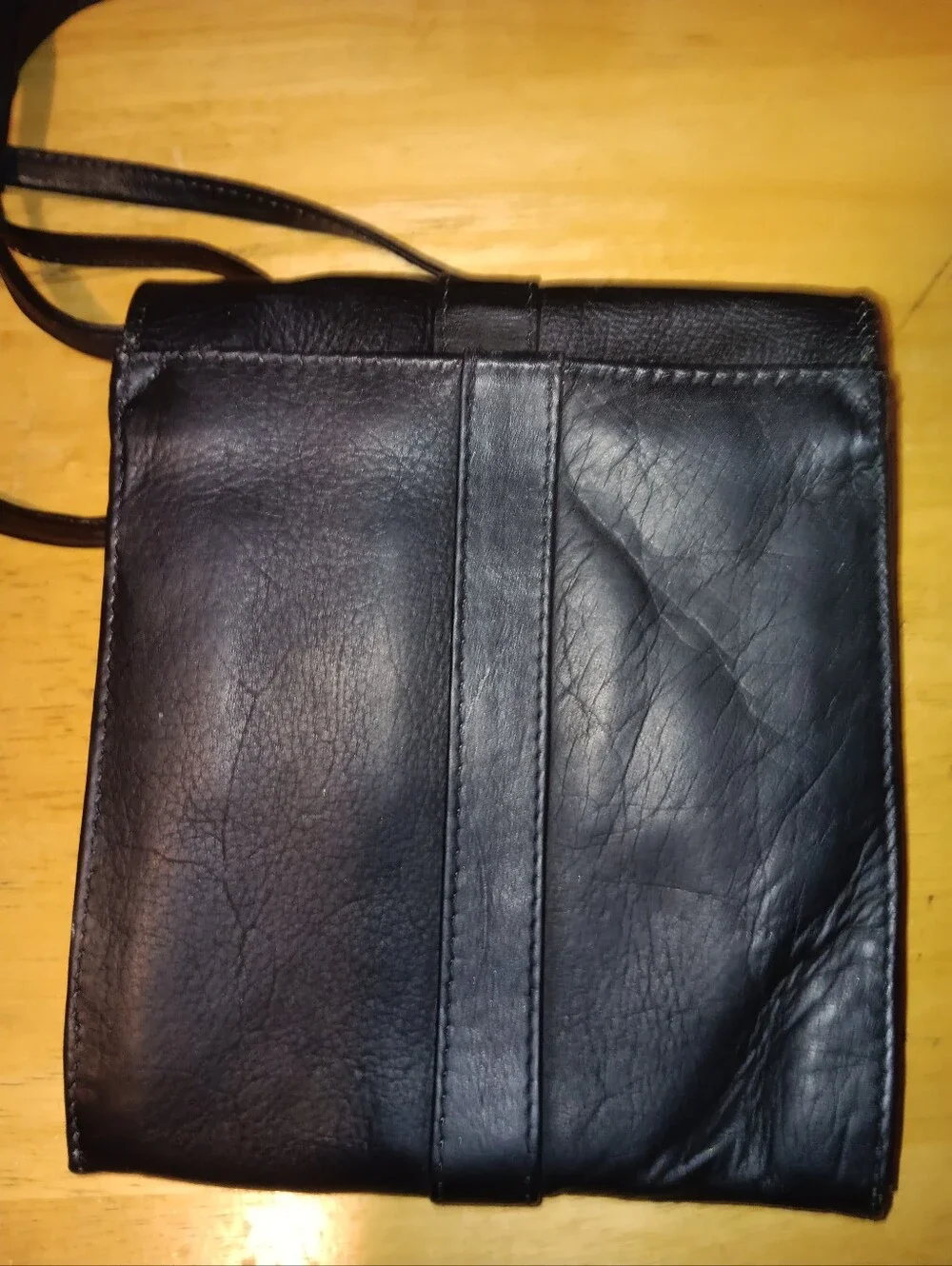 Frye Black Leather Crossbody Bag